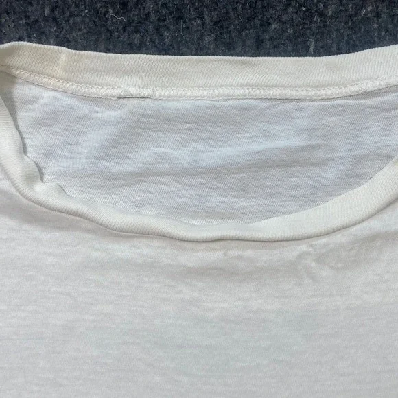 Vintage Distressed White Mens M Thrashed Grunge Single Stitch T-Shirt Emerson - Picture 5 of 9